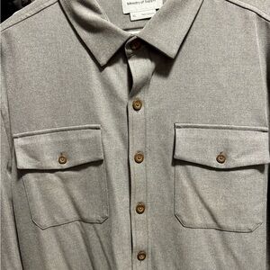 Ministry Of Supply Shirt Jacket XL Gray Charcoal